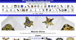 Desktop Screenshot of masonicgloves.com
